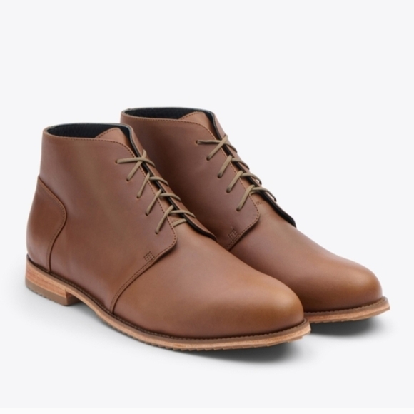 Nisolo Everyday Chukka Men's Brown Leather Ankle Boots - New Ret $228